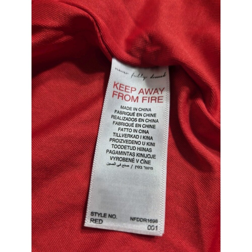 Never Fully Dressed Women's Dress Size 2 Red Sequin Mini Wrap Dress (06) - Picture 10 of 12